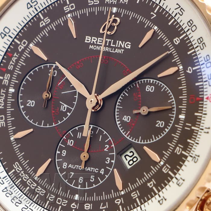 中古)BREITLING ブライトリング モンブリラン ブラウン レッドゴールド