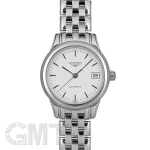 新品)LONGINES ロンジン フラッグシップ ホワイト L4.274.4.12.6(商品 オンラインストア正本 ロンジンL4.274.4 自動巻き腕時計 flagship 腕時計(アナログ)