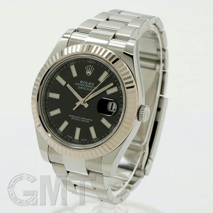 中古)ROLEX ロレックス デイトジャスト II 116334 ブラック（商品ID