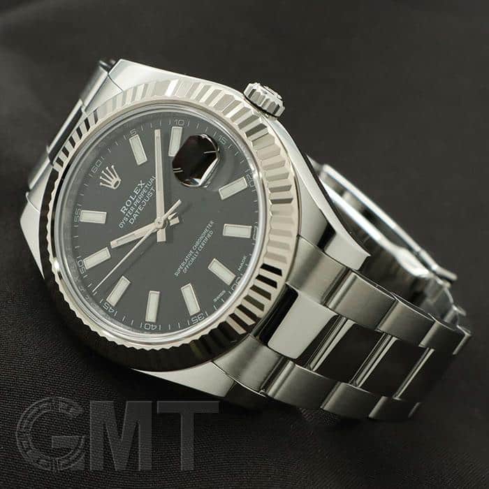 中古)ROLEX ロレックス デイトジャスト II 116334 ブラック 中古)ROLEX ロレックス デイトジャスト II 116334 ブラック