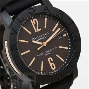 BVLGARI ブルガリ ブルガリ・ブルガリ カーボンゴールド ブラウン メッシュレザー BBP40C11CGLD メイン