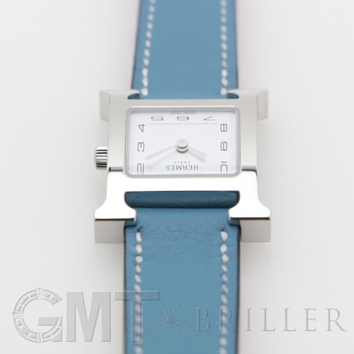 HERMES ☆エルメス Hウォッチ ⭐︎ブルージーン☆美品☆新品電池☆ 新品)HERMES エルメス Hウォッチ HH1.210.131/WJE 036708WW00 H