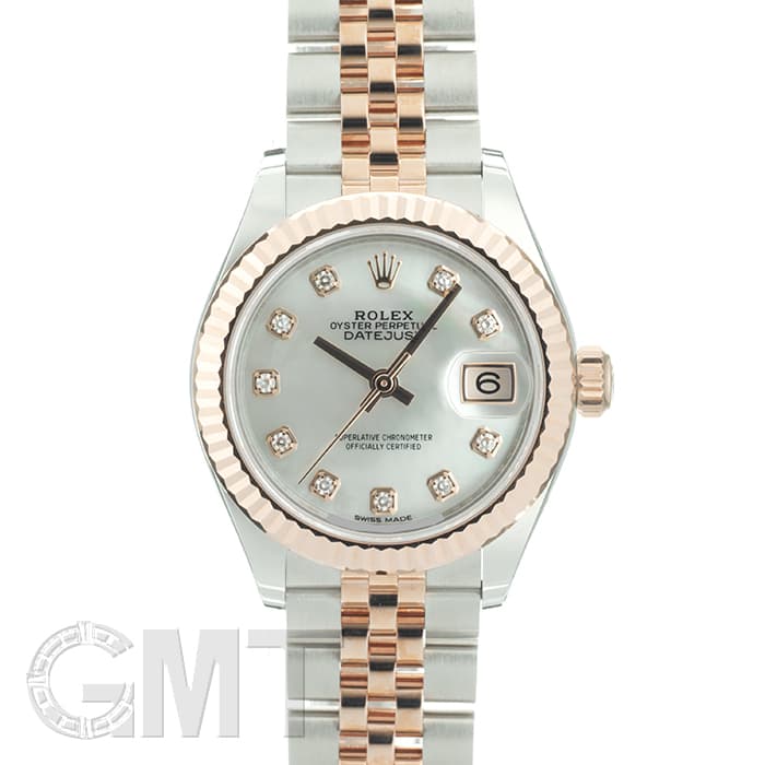 美品純正ロレックスデイトジャスト 5連ジュビリー ブレス 中古)ROLEX ロレックス デイトジャスト 279171NG ホワイト ジュビリー