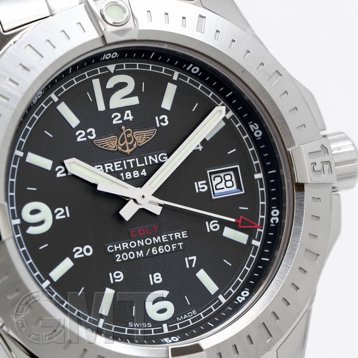 新品)BREITLING ブライトリング コルト クォーツ ボルケーノ・ブラック