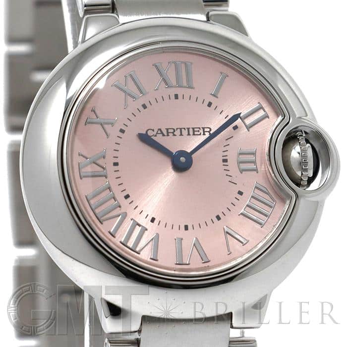 カルティエ CARTIER 腕時計 バロンブルー SM W6920038 中古)CARTIER カルティエ バロンブルー SM W6920038 ピンク（商品ID