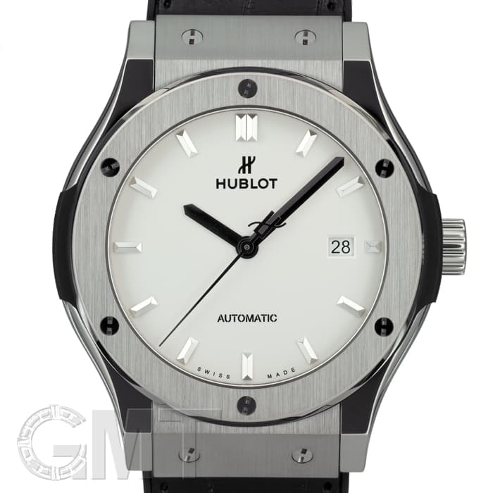 新品)HUBLOT ウブロ クラシック フュージョン チタニウム オパーリン