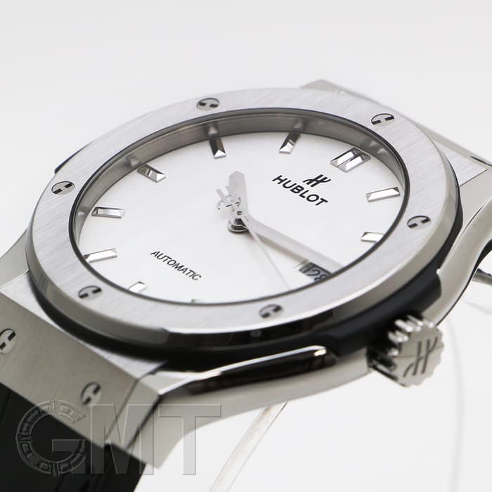 新品)HUBLOT ウブロ クラシック フュージョン チタニウム オパーリン