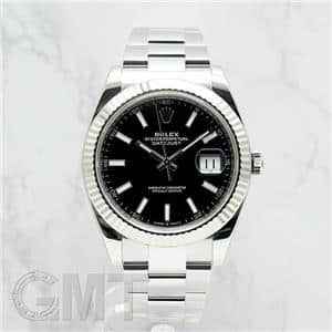 ROLEX ロレックス デイトジャスト 41 126334 ブラック オイスターブレスレット メイン