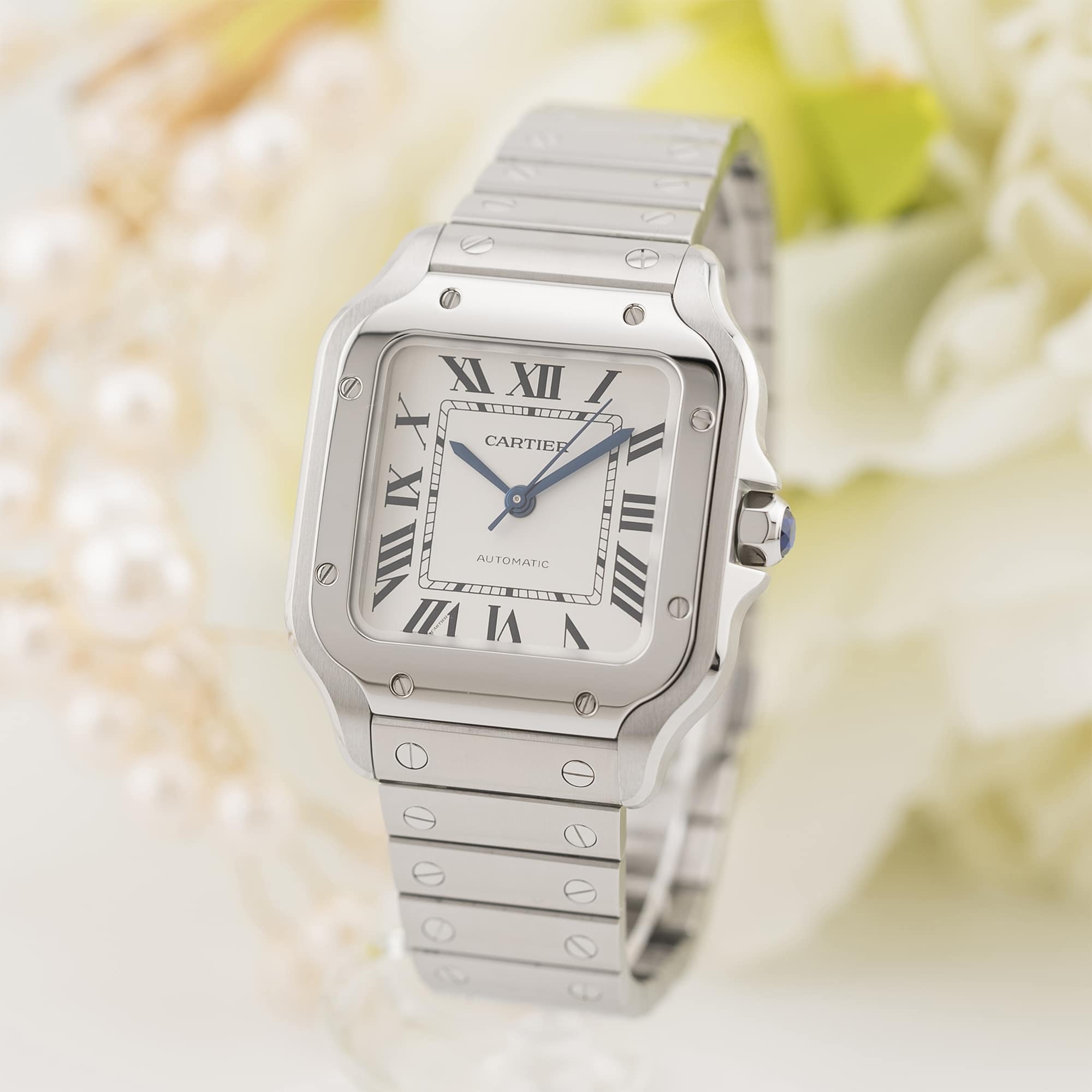 中古)CARTIER カルティエ サントス ドゥ カルティエ MM WSSA0029（商品