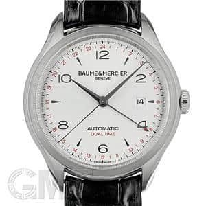 BAUME & MERCIER ボーム&メルシエ クリフトン デュアルタイム シルバー MOA10112 メイン