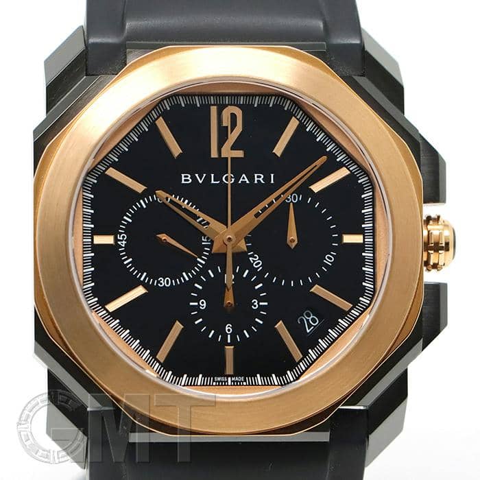 新品)BVLGARI ブルガリ オクト ウルトラネロ クロノグラフ 102488
