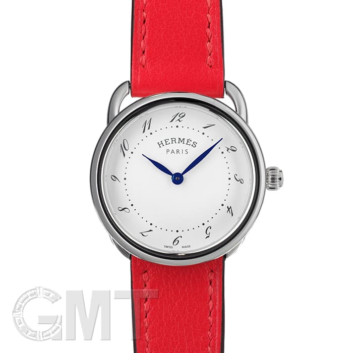 HERMES アナログ 腕時計 クォーツ 赤　アルソー 新品)HERMES エルメス アルソー AR5.210.130/WW9TW040133WW00 アルソー