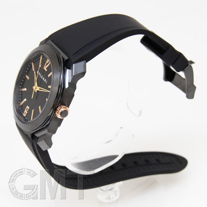 ましん　674445 新品)BVLGARI ブルガリ オクト ウルトラネロ ブラック BGO41BBSVD