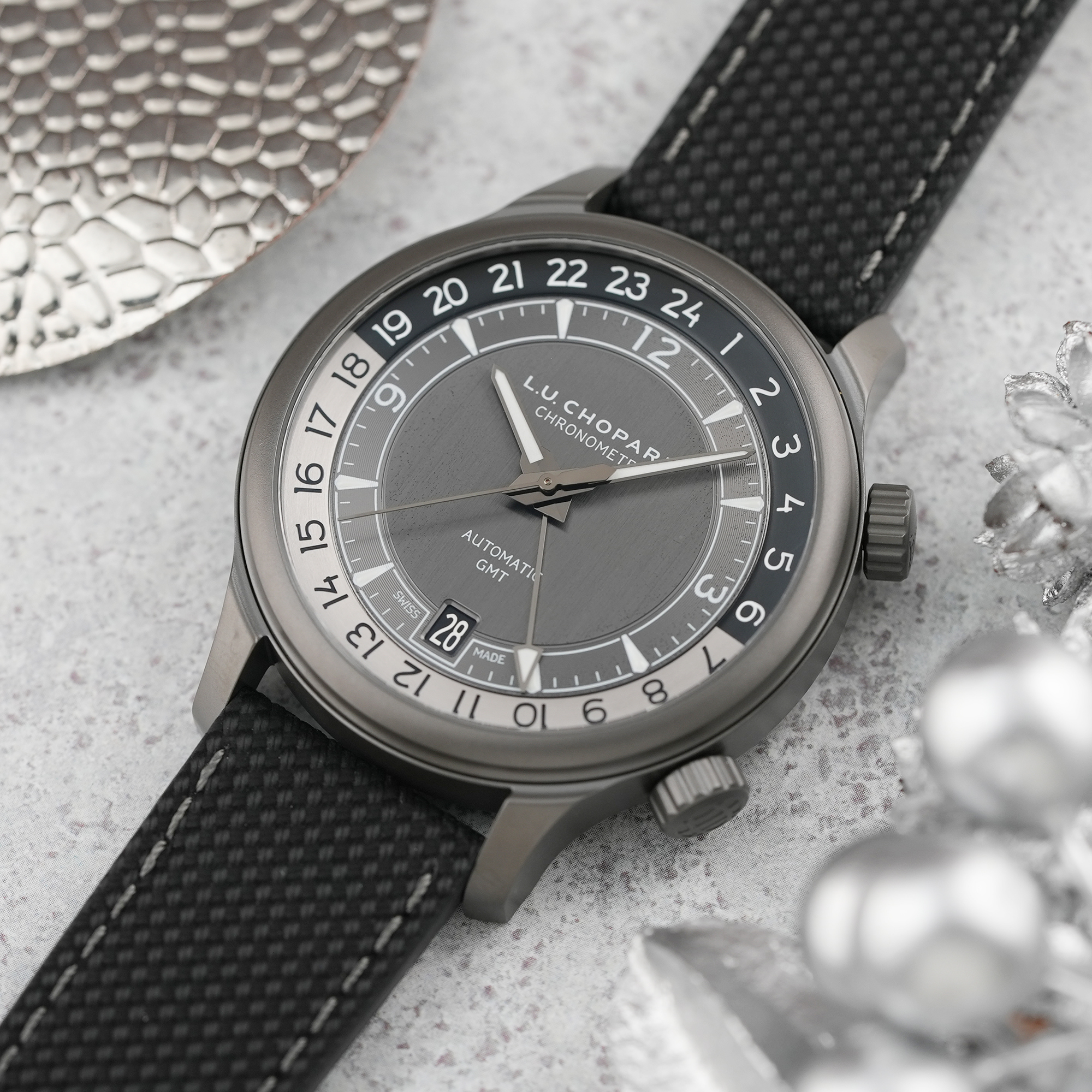 中古)CHOPARD ショパール L.U.C GMT ワン ブラック 168579-3004 【世界