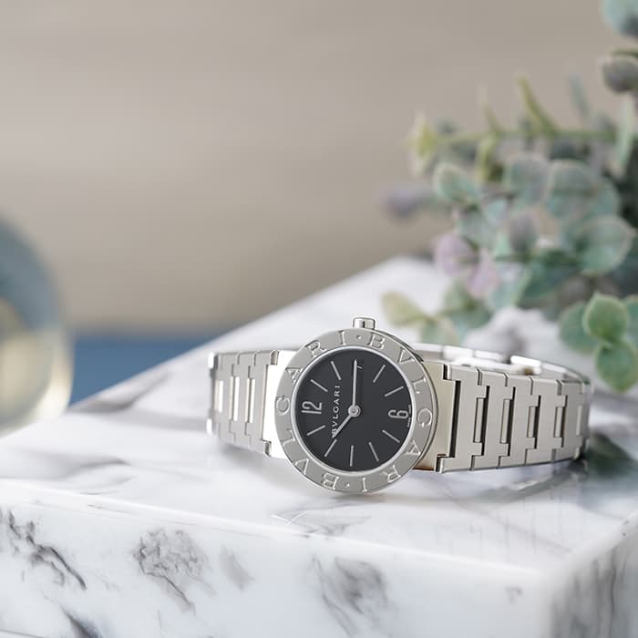 【BVLGARI/ブルガリ】 ブルガリブルガリ BB26SS  デイト 腕時計 ステンレススチール クオーツ 黒文字盤 レディース【中古】【真子質店】【GD】【MoIK】 駅南やまご質店オンラインショップ / ブルガリ BB26SS ブルガリ