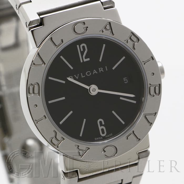 中古)BVLGARI ブルガリ ブルガリ・ブルガリ ブラック クォーツ BB26SS
