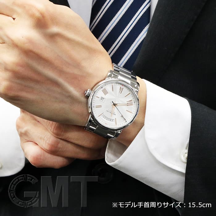 もっち 新品)MONTBLANC モンブラン 4810 デイデイト 114854 シルバー（商品ID