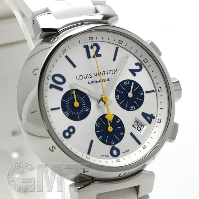 中古)LOUIS VUITTON ルイ・ヴィトン タンブール クロノグラフ Q112E