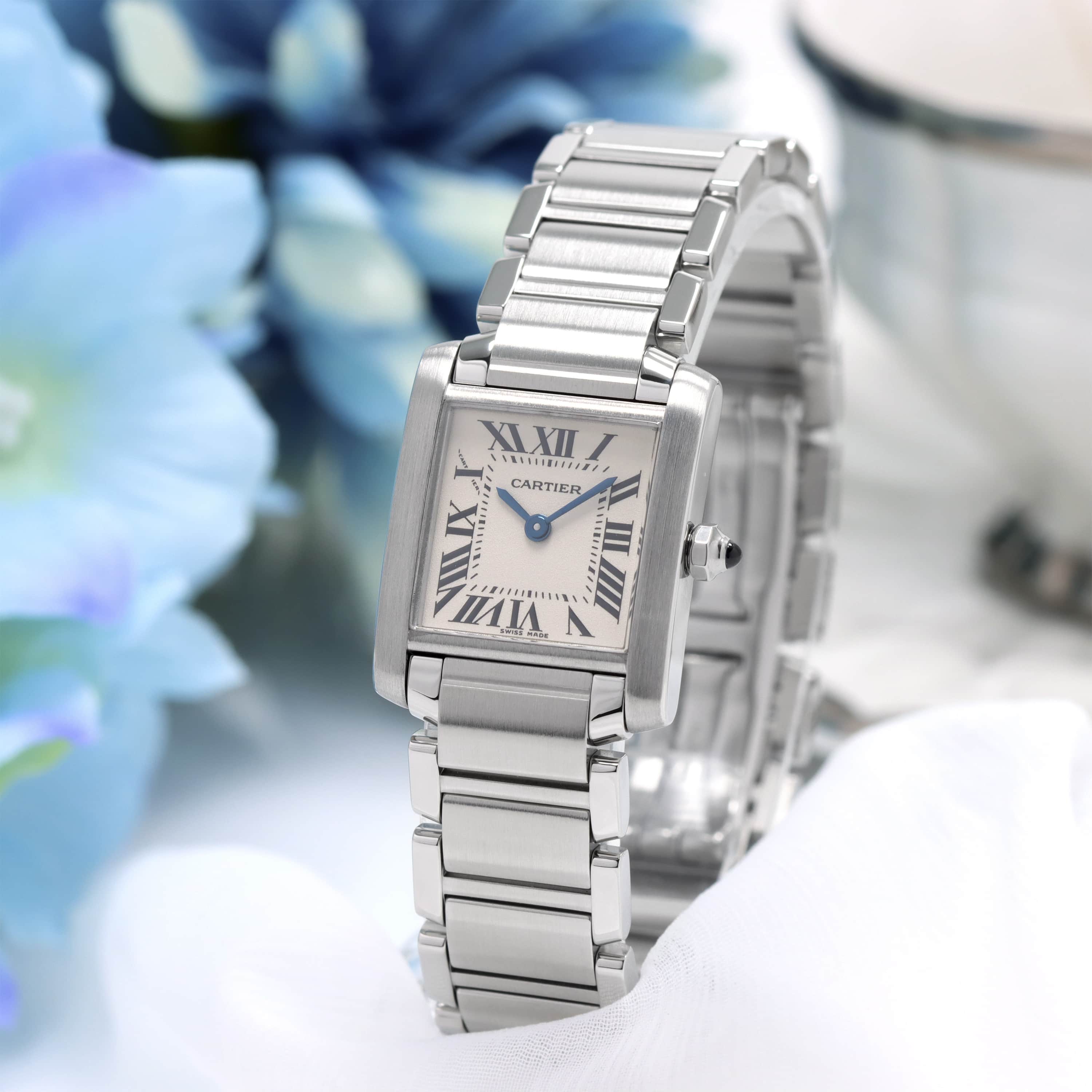 カルティエ CARTIER タンク フランセーズ SM W51008Q3 中古)CARTIER カルティエ タンク フランセーズ SM W51008Q3（商品ID