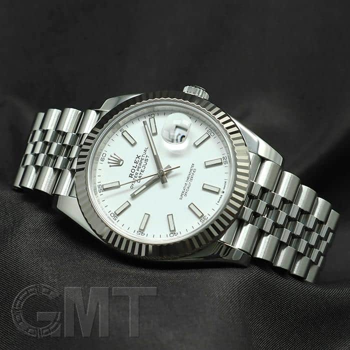 中古)ROLEX ロレックス デイトジャスト 41 126334 ホワイト 中古)ROLEX ロレックス デイトジャスト 41 126334 ホワイト