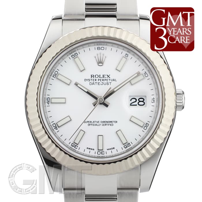 中古)ROLEX ロレックス デイトジャスト II 116334 ホワイト（商品ID