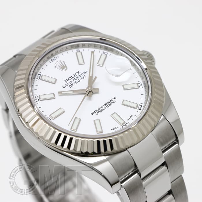 中古)ROLEX ロレックス デイトジャスト II 116334 ホワイト（商品ID