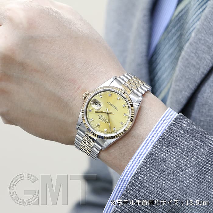 中古)ROLEX ロレックス デイトジャスト 16233G シャンパン（商品ID