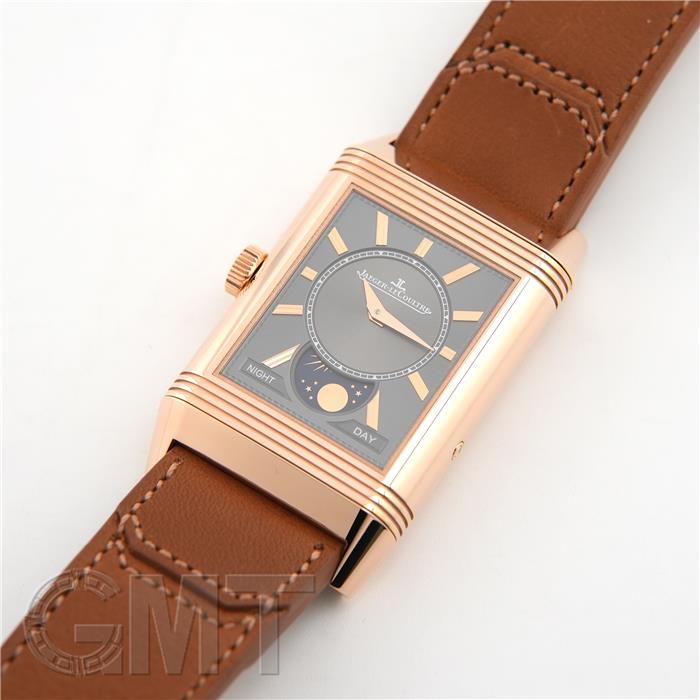 JAEGER-LECOULTRE(ジャガールクルト) 腕時計 クロノメーター ジオマティック メンズ K18YG/社外革ベルト/純正尾錠/プラ風防/アンティーク ゴールド 新品)JAEGER LECOULTRE ジャガー・ルクルト レベルソ トリビュート