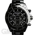 CHANEL シャネル J12 H2419 J12 クロノグラフ 41mm ブラックセラミック 9Pダイヤ 【保証書日付2年以内限定】