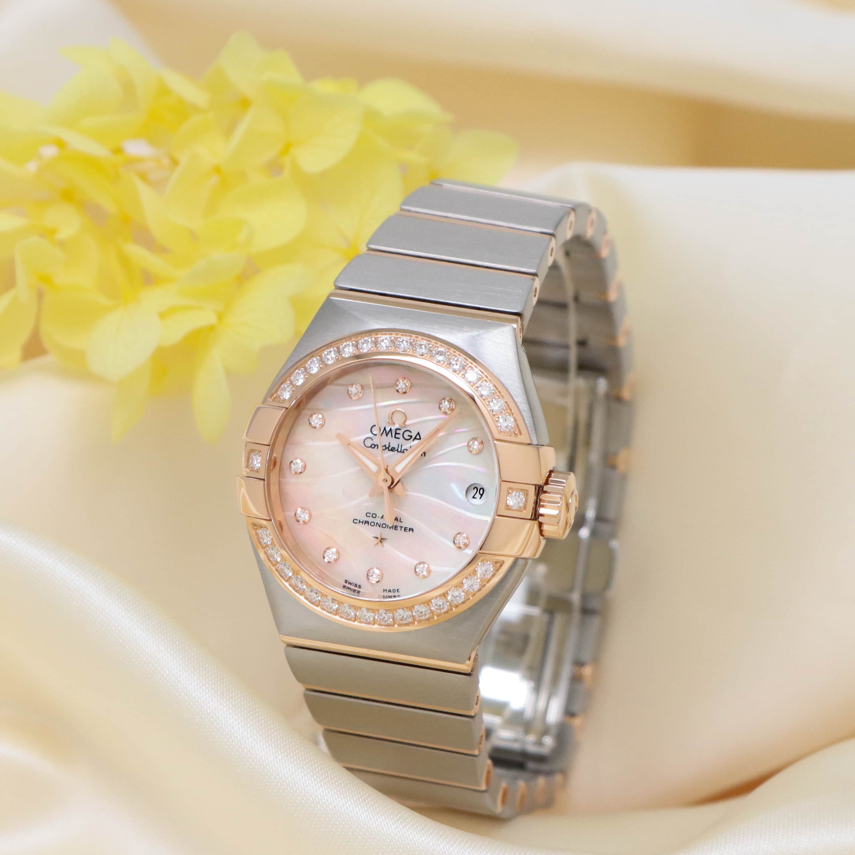 新品)OMEGA オメガ コンステレーション プリュム 123.25.27.20.57.003