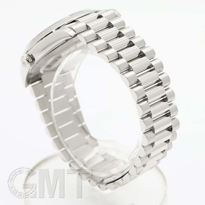 中古)ROLEX ロレックス デイデイト 40 228206 アイスブルー 斜め格子柄