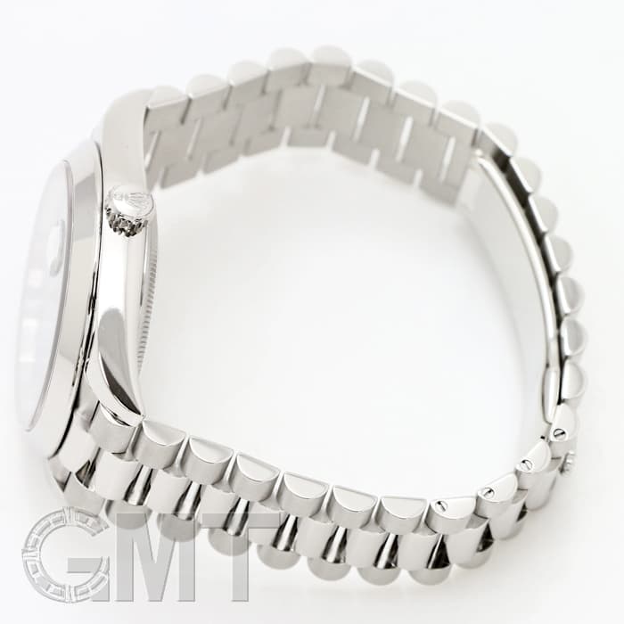 中古)ROLEX ロレックス デイデイト 40 228206 アイスブルー 斜め格子柄