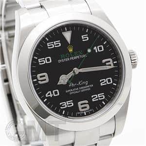 ROLEX ロレックス エアキング 116900 ブラック ホワイトアラビア メイン