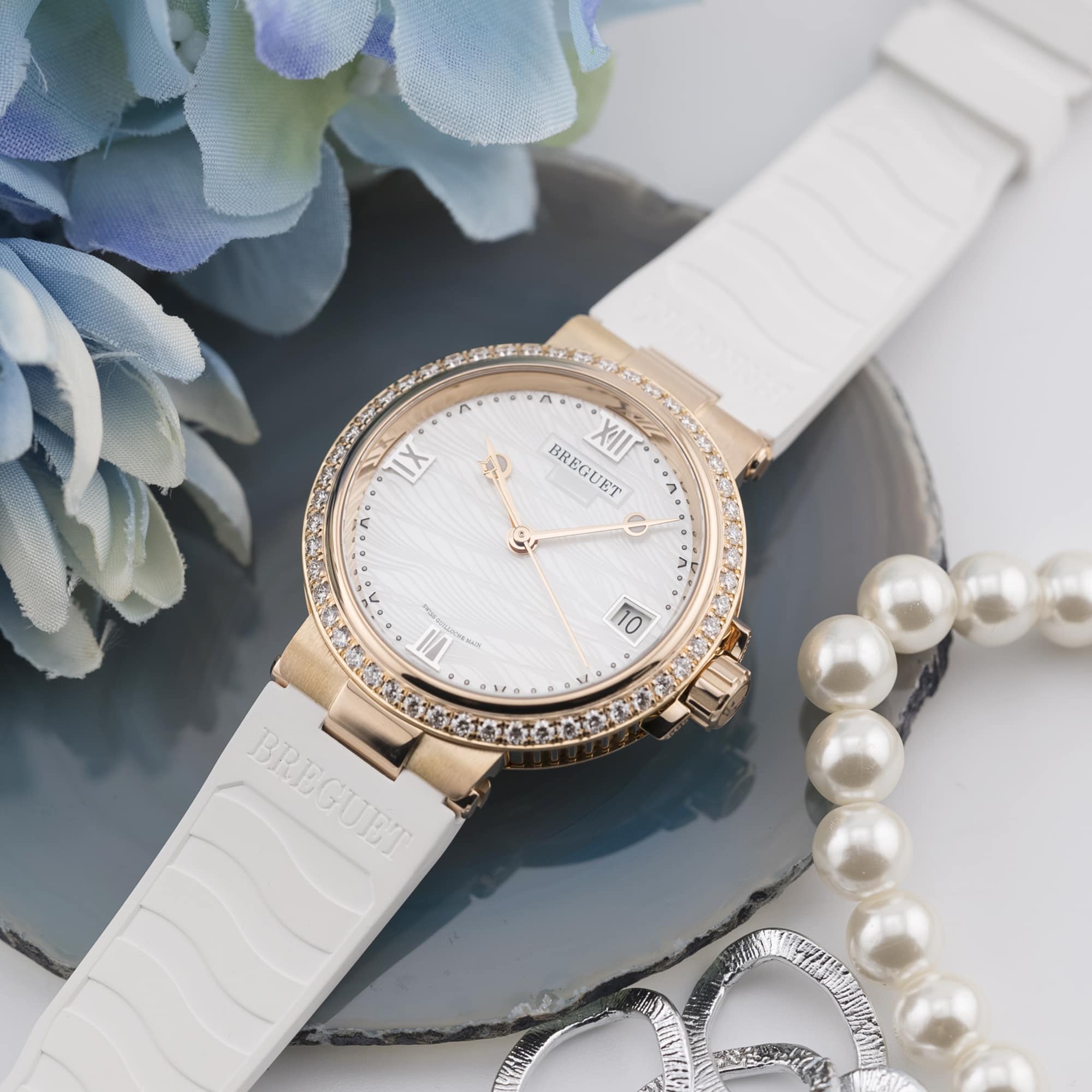 中古)BREGUET ブレゲ マリーン レディ 33.8mm 9518BR/52/984/D000