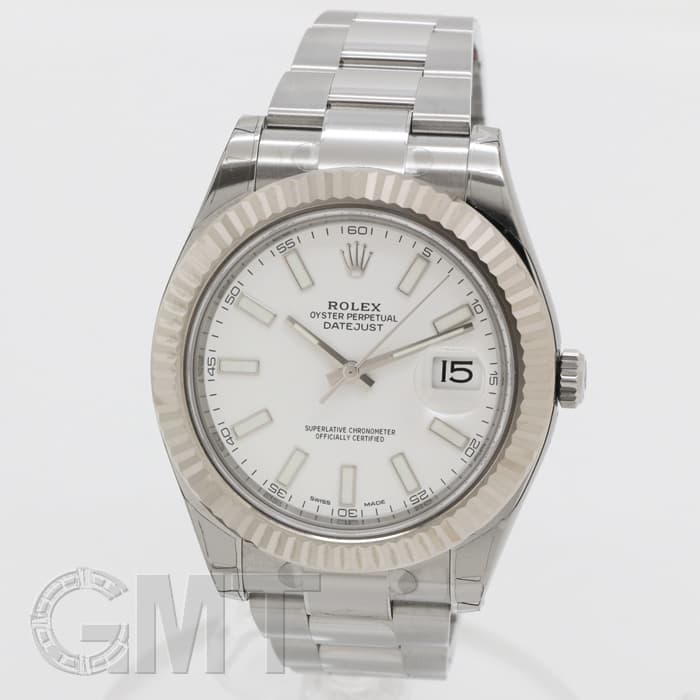 新品)ROLEX ロレックス デイトジャスト II 116334 ホワイト（商品ID