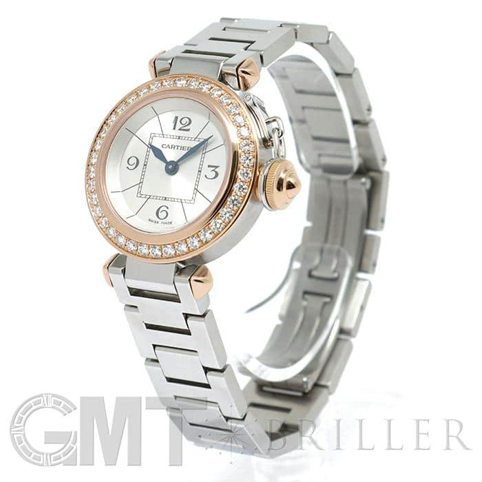 中古)CARTIER カルティエ ミスパシャ WJ124021 ベゼルダイヤ（商品ID