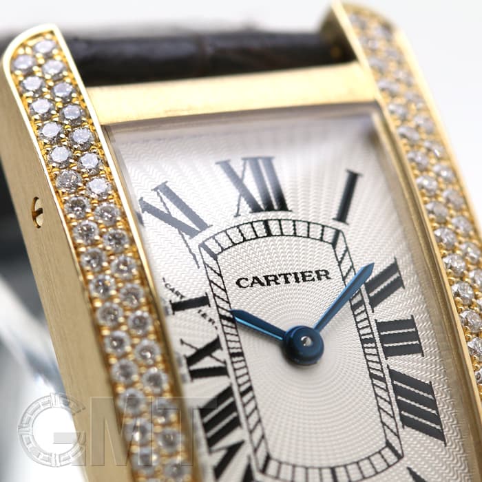 Cartier】カルティエタンクアメリカン SM 18KWG 純正18KWG尾錠付き