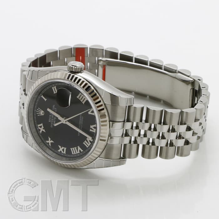 新品)ROLEX ロレックス デイトジャスト 116234 ブラック ローマ（商品 