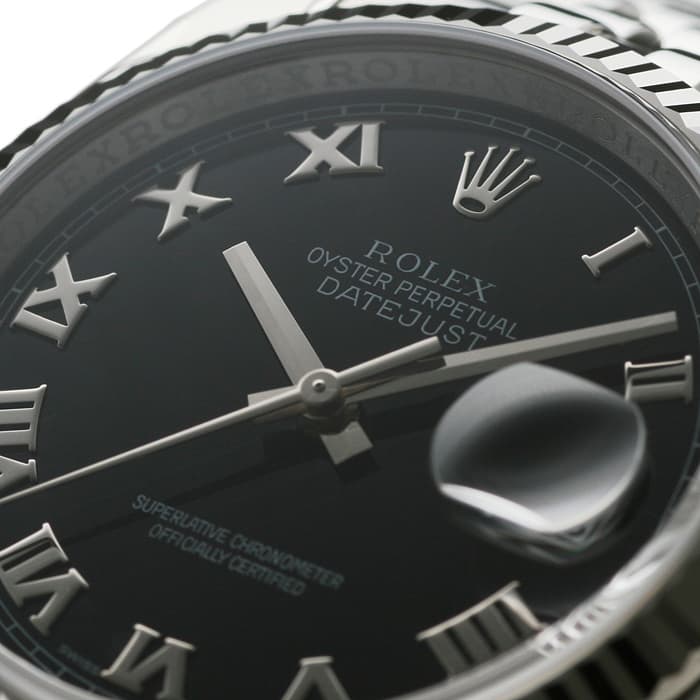 新品)ROLEX ロレックス デイトジャスト 116234 ブラック ローマ（商品 