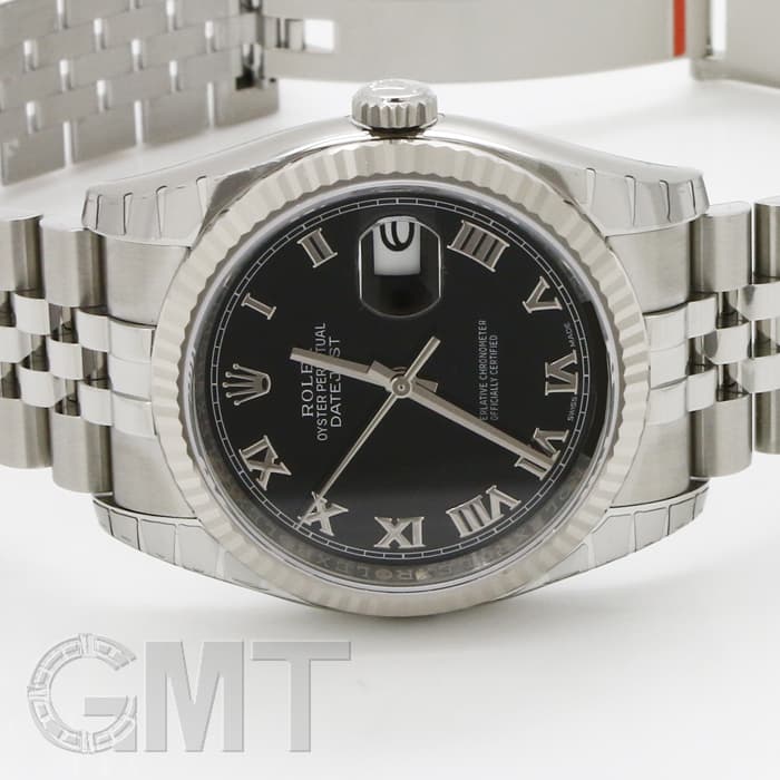 新品)ROLEX ロレックス デイトジャスト 116234 ブラック ローマ（商品