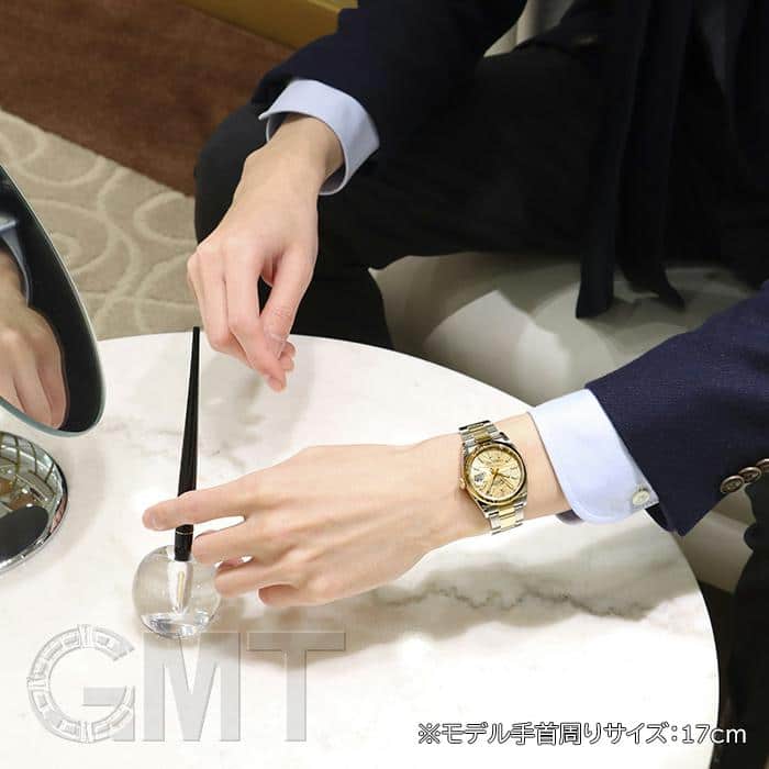 ロレックス　デイトジャスト　パーム　掛時計　新品未使用品 中古)ROLEX ロレックス デイトジャスト 36 126203 パームモチーフ
