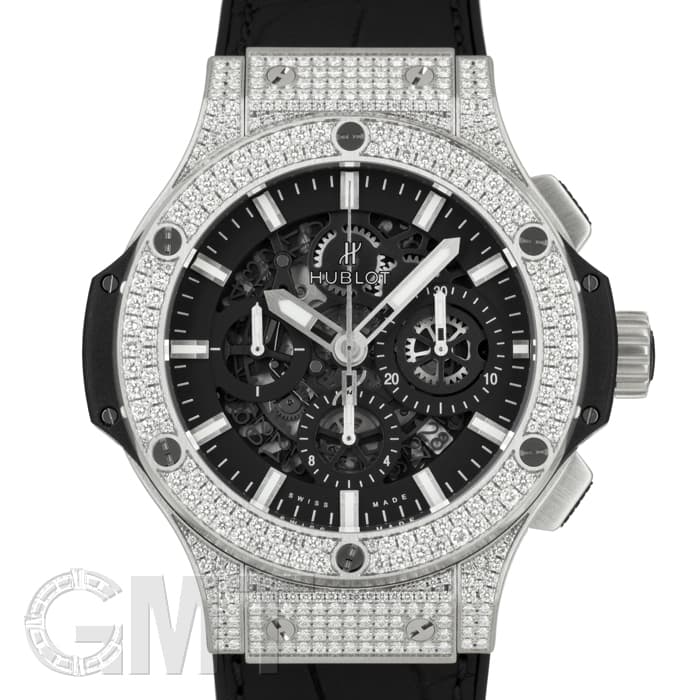 新品)HUBLOT ウブロ アエロバン スチール パヴェ 311.SX.1170.GR.1704