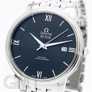 OMEGA オメガ デ・ヴィル プレステージ 39.5mm ブルー 424.10.40.20.03.001 メイン