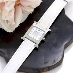HERMES エルメス Hウォッチ HH1.210.290/UBC 036744WW00 ホワイトMOP 11Pダイヤ【アウトレット】 メイン