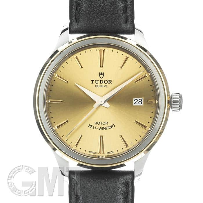 新品)TUDOR チューダー スタイル M12503 シャンパン レザーストラップ