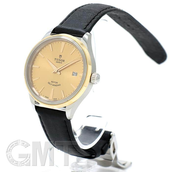 新品)TUDOR チューダー スタイル M12503 シャンパン レザーストラップ