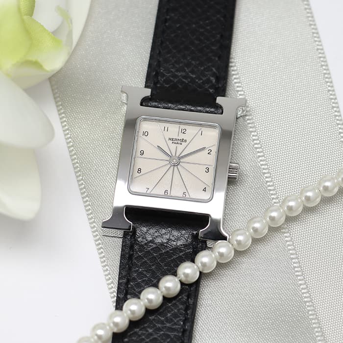 中古)HERMES エルメス Hウォッチ HH1.210.260（商品ID