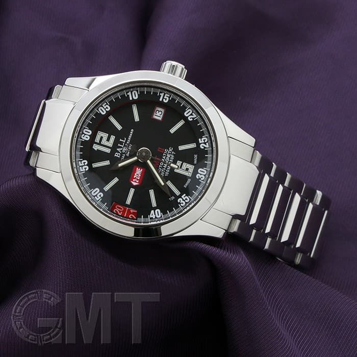 中古)BALL WATCH ボールウォッチ エンジニア マスターII GMT ブラック 