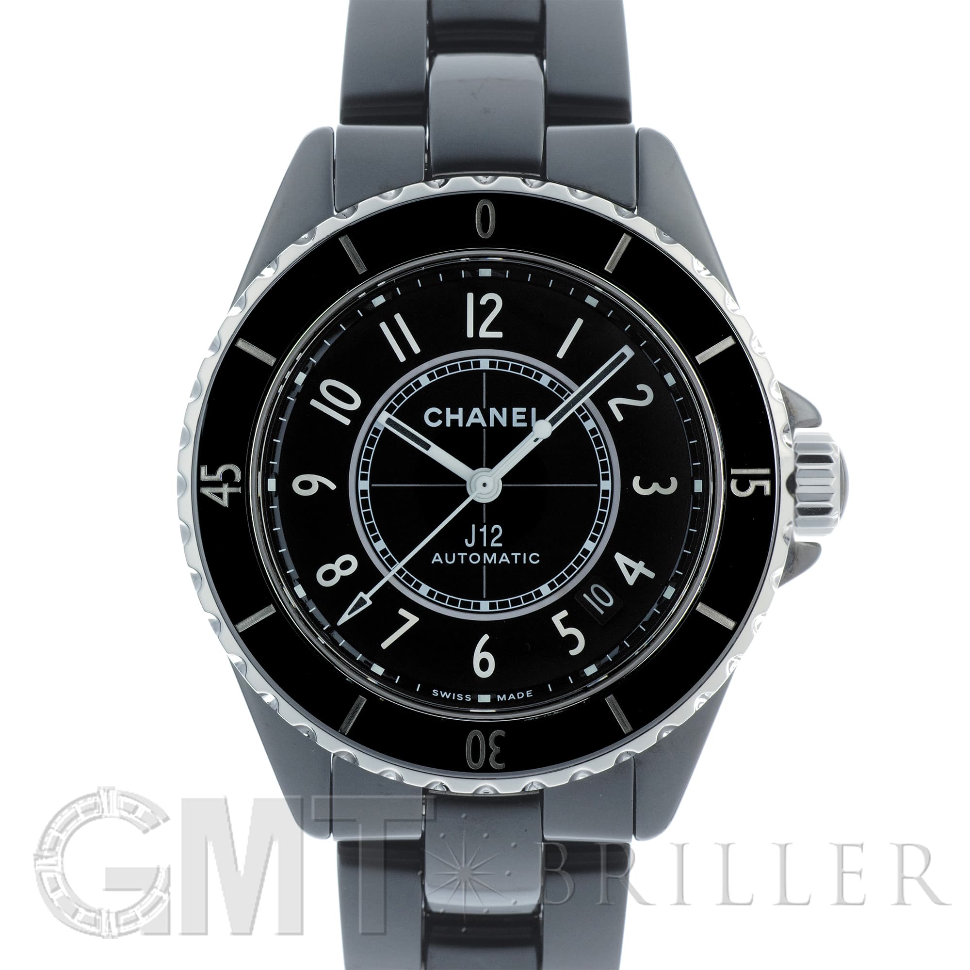 中古)CHANEL シャネル J12 38mm H5697 ブラックセラミック（商品ID