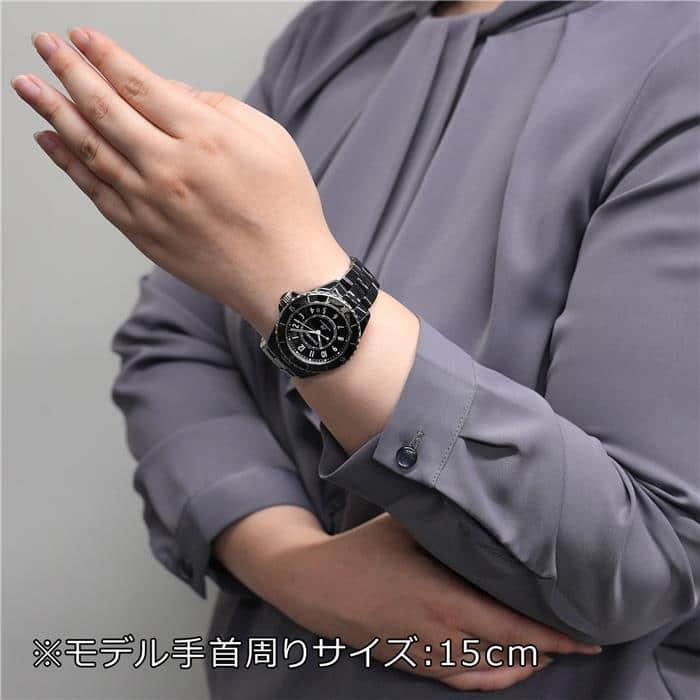 中古)CHANEL シャネル J12 38mm H5697 ブラックセラミック（商品ID